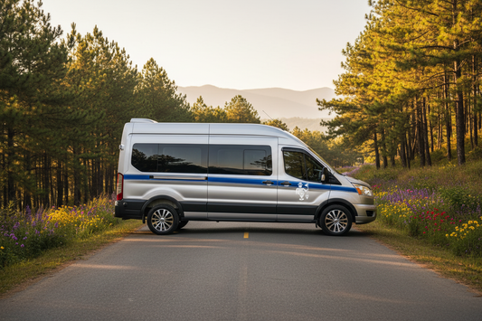Ford Transit 12 Seat Exterior Da Lat Road