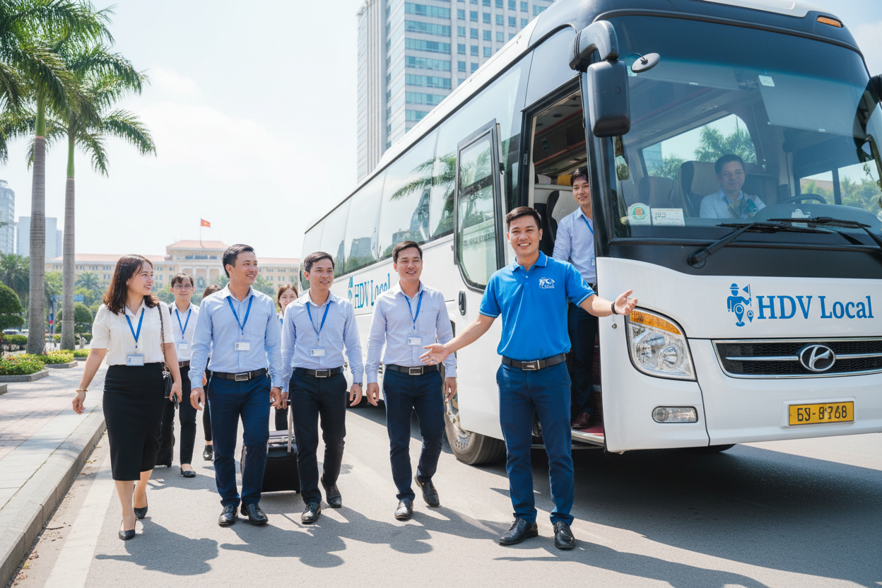 HDV Local - Đón đoàn công ty Hà Nội