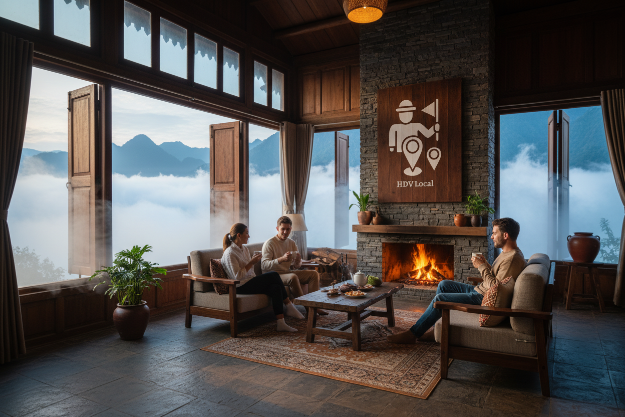 Homestay Săn Mây – Living Room