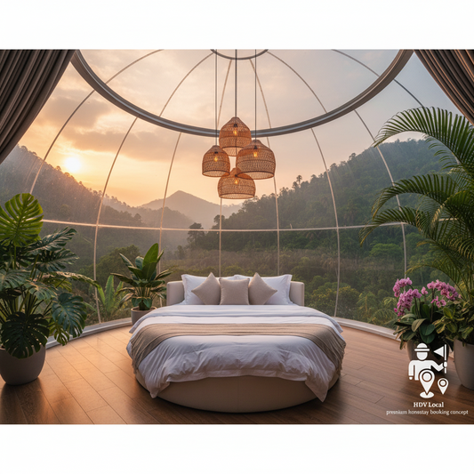 Booking Homestay Nhà Vòm Kính (Dome House) 2026: Trải Nghiệm Mới