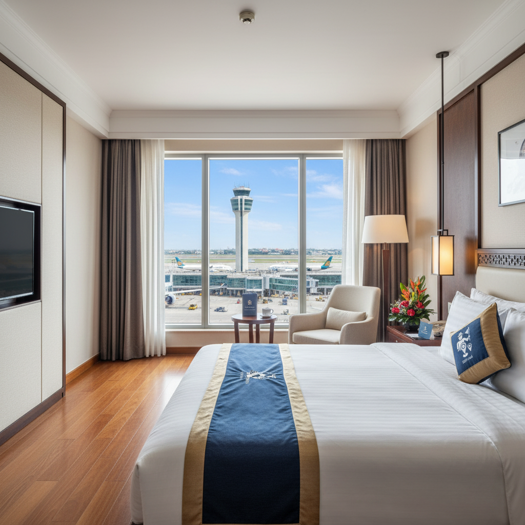 Phòng khách sạn HDV Local - View sân bay 5