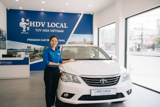 Showroom Xe 4 Chỗ - Nhân viên nữ HDV Local