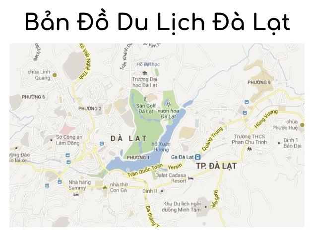 Bản Đồ Du Lịch Đà Lạt Mới Nhất 2024