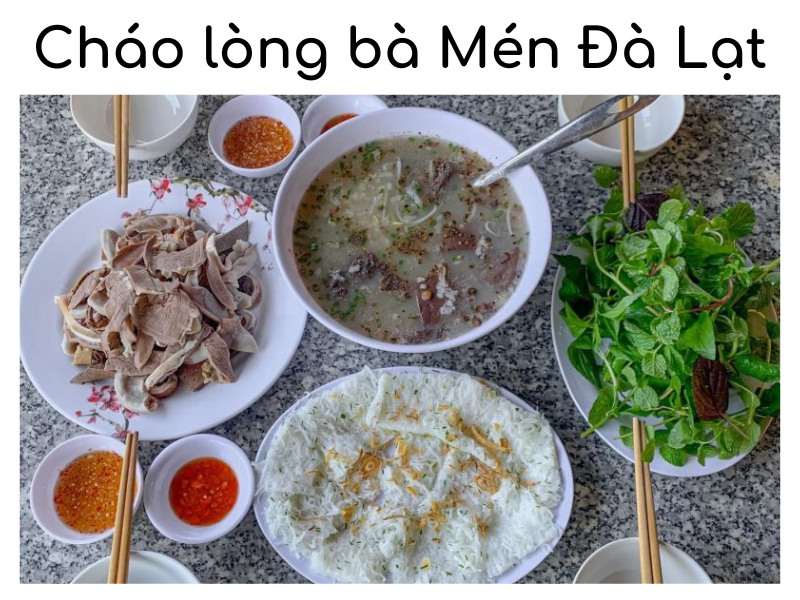 Review quán cháo lòng bà Mén Đà Lạt ngon mê li