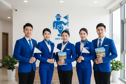 Chinese-speaking tour guides leading tours from Vietnam to Shanghai