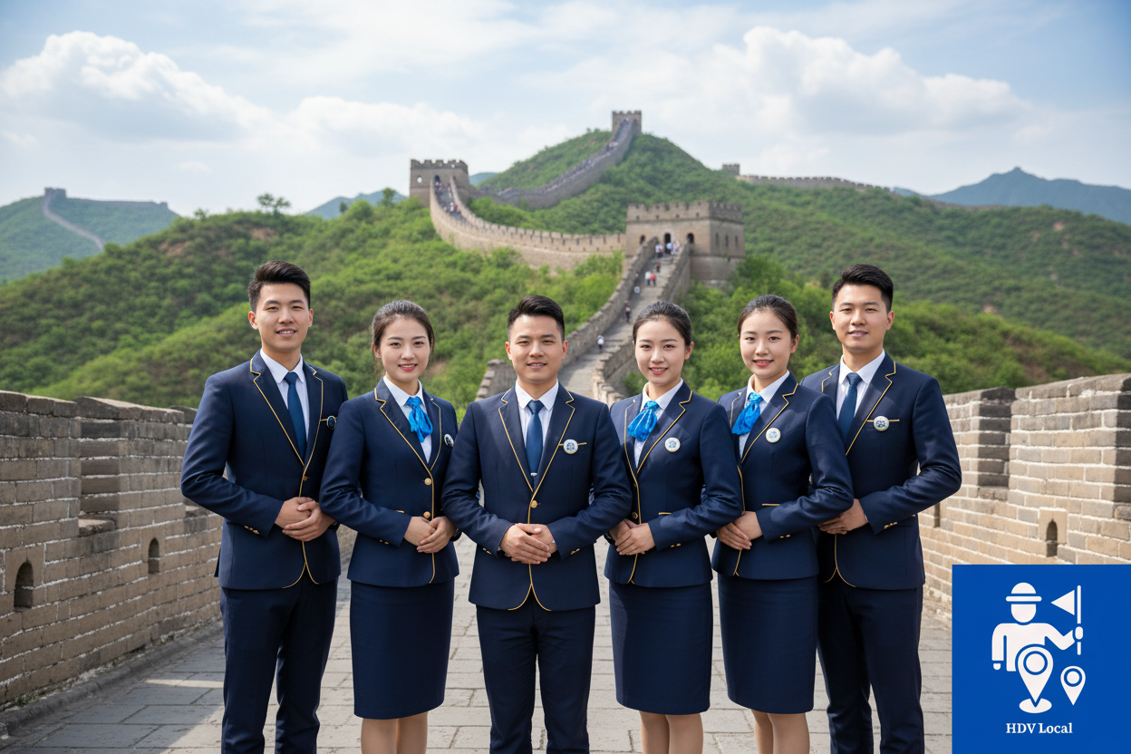 Chinese-speaking tour guides leading tours from Vietnam to Shanghai