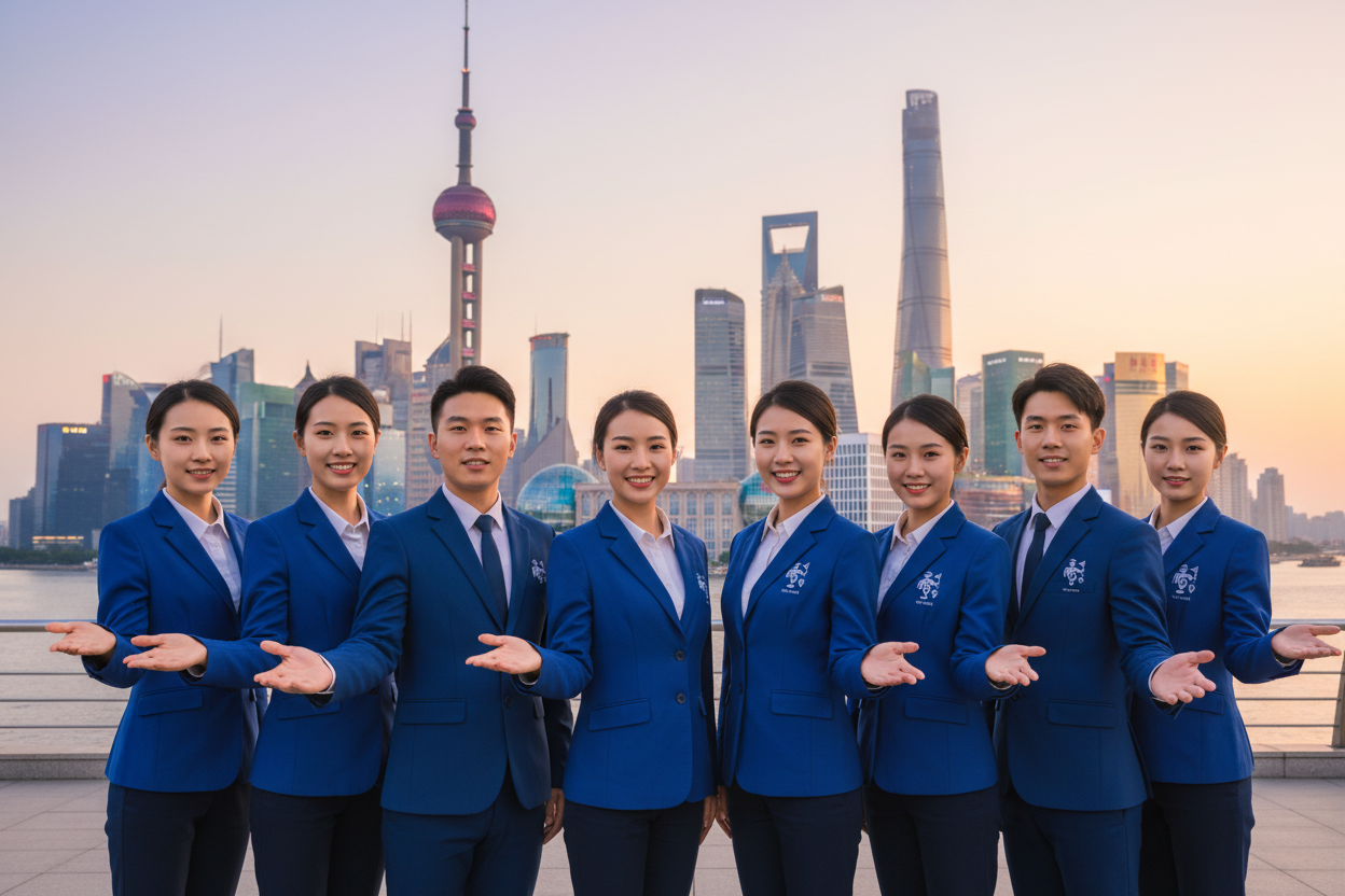 Chinese-speaking tour guides leading tours from Vietnam to Shanghai