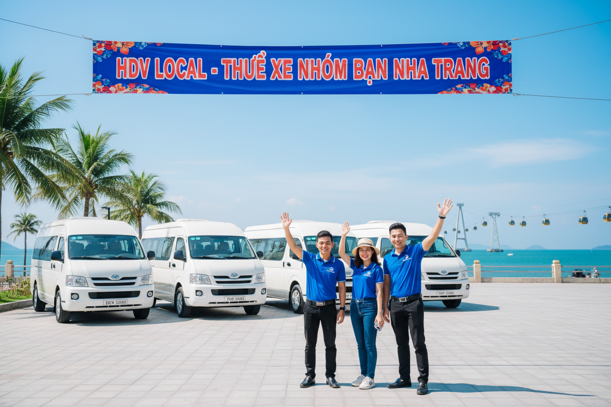 Bảng giá thuê xe cho nhóm bạn tại Nha Trang cập nhật 2026