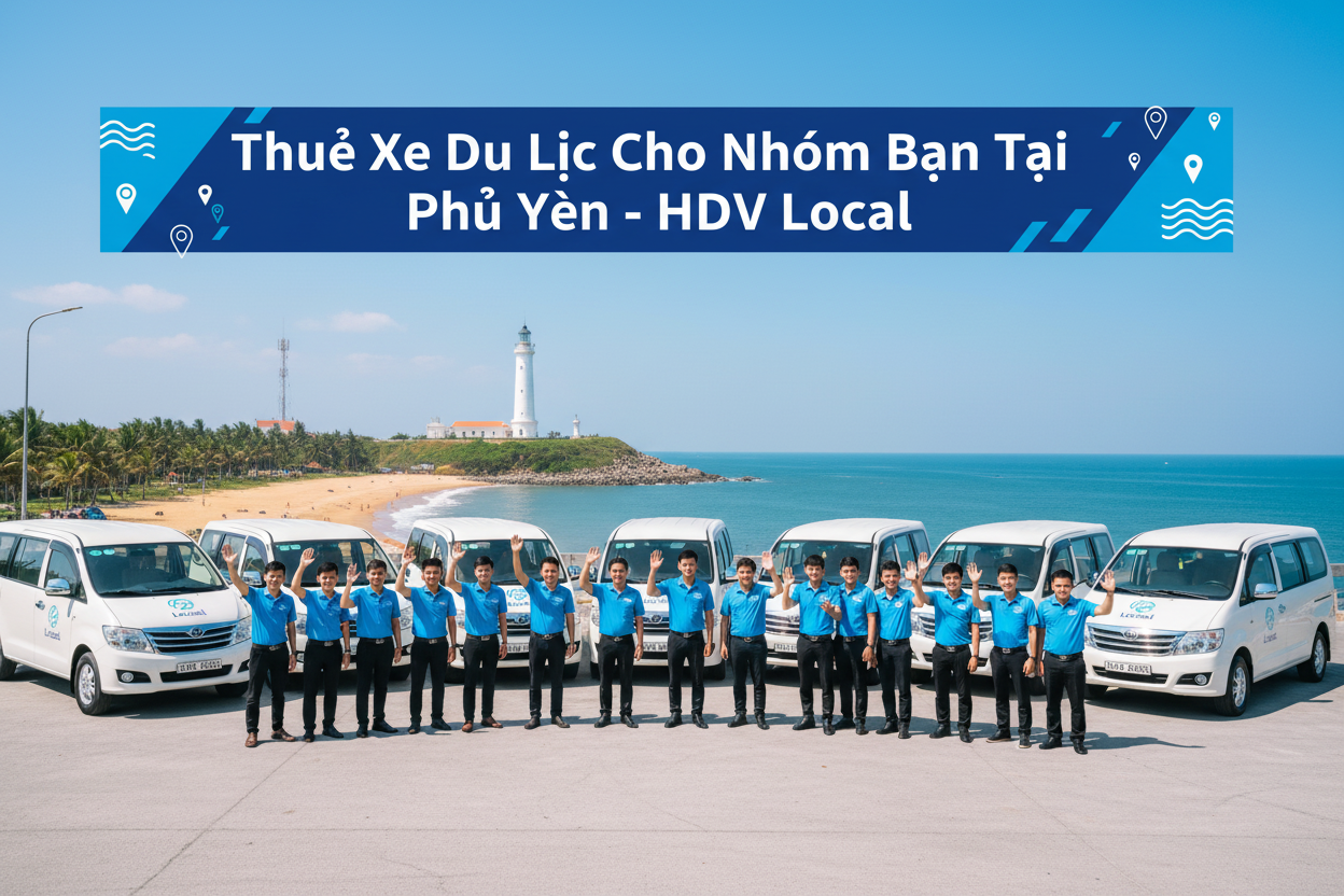 Bảng giá thuê xe cho nhóm bạn tại Phú Yên cập nhật 2026