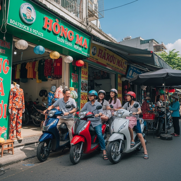 Thuê Xe Máy (Xe Tay Ga) Tại Việt Nam