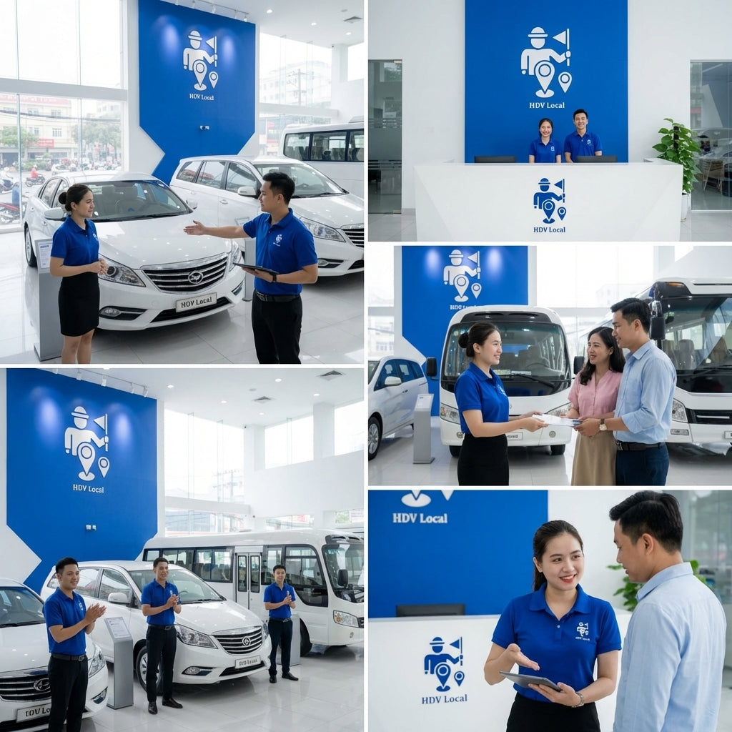 Quy trình đặt xe chuyên nghiệp tại HDV Local
