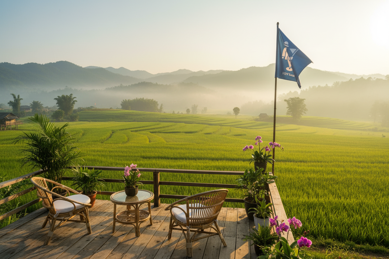 Bản Chất Của Booking Homestay Có View Cánh Đồng Lúa Tại HDV Local