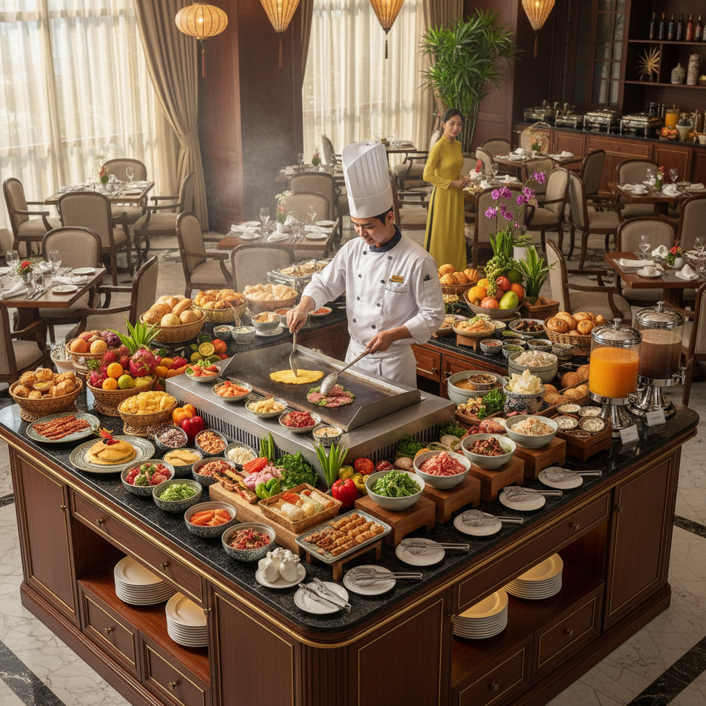 Buffet ăn sáng khách sạn 2