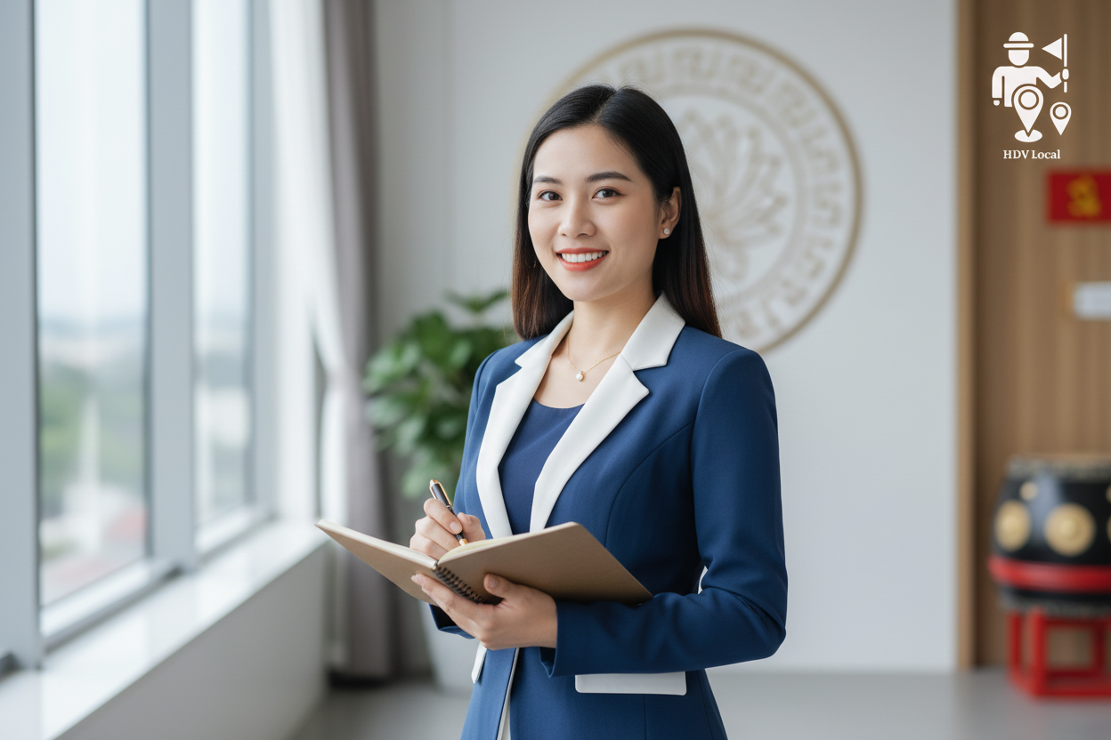 Chân dung phiên dịch viên chuyên nghiệp HDV Local, Thuê Phiên Dịch Viên Tiếng Trung Tại Hà Nội