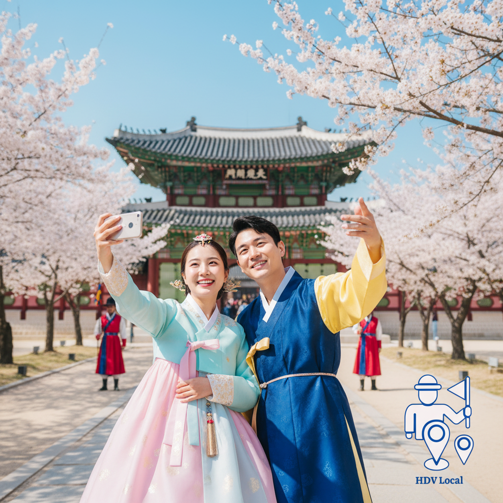 Du lịch Hanbok Gyeongbokgung - HDV LocalDịch Vụ Làm Visa C-3-9 Hàn Quốc Tại Việt Nam