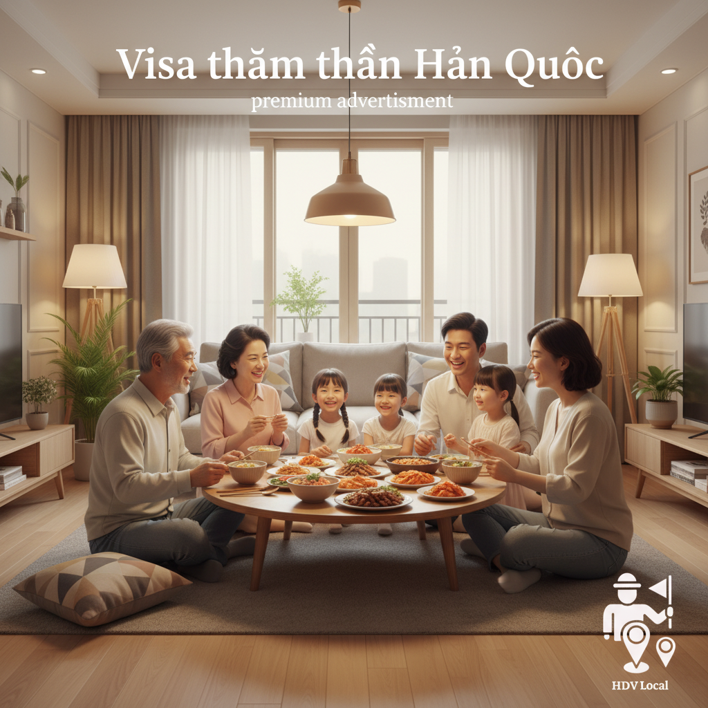 Gia đình sum họp tại Hàn Quốc - HDV Local