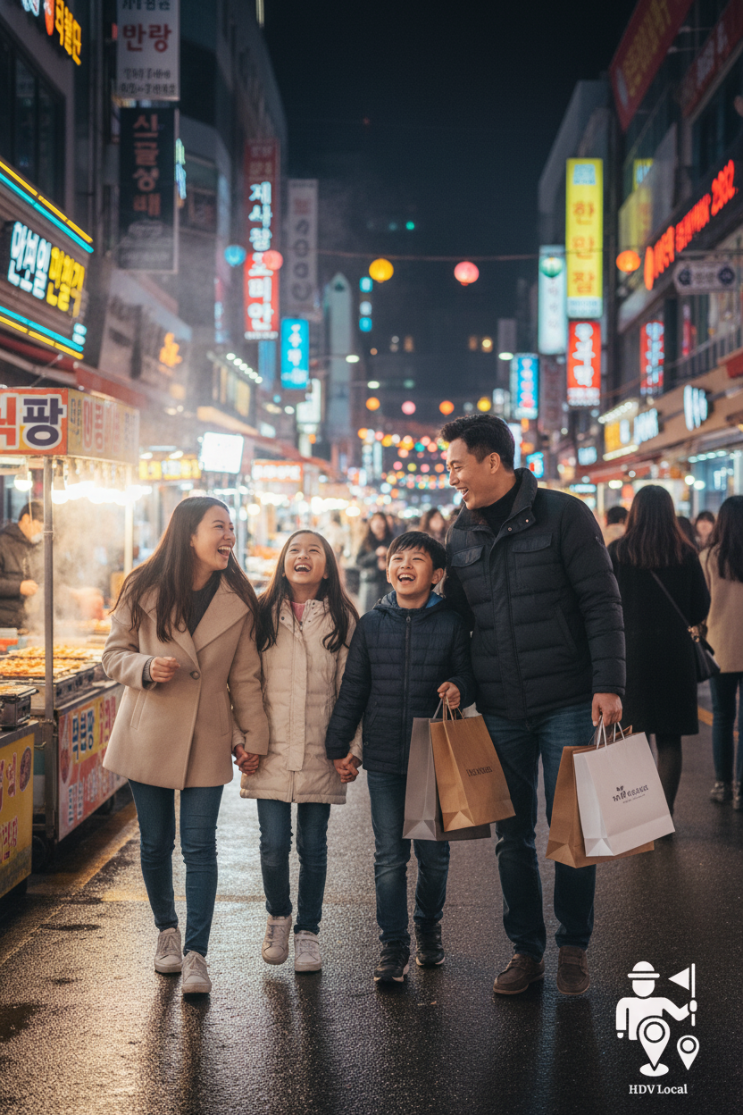 Gia đình Việt tại Myeongdong Seoul - HDV Local
