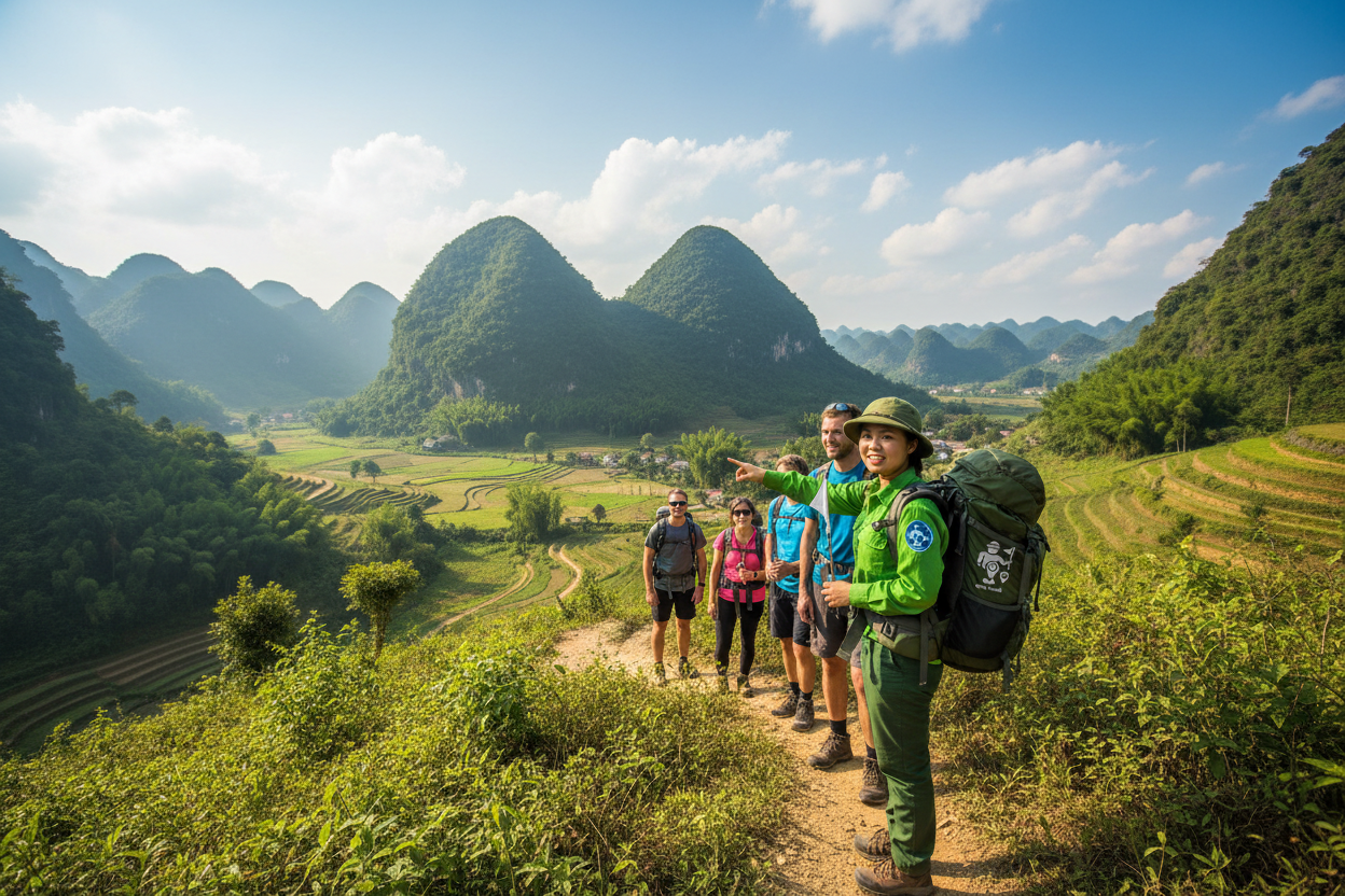 Giá thuê guide theo giờ đã bao gồm phí tham quan chưa?