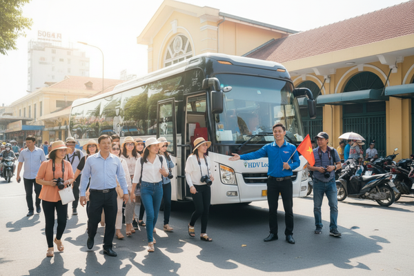 HDV Local - Khách đoàn TPHCM Thuê Xe Du Lịch Cho Khách Đoàn Tại TPHCM