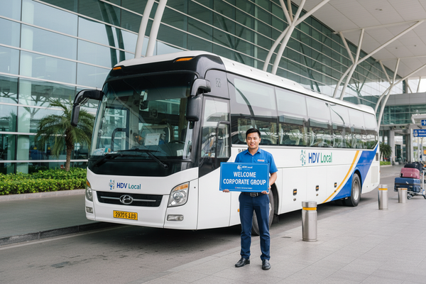 HDV Local - Đón đoàn sân bay 29 chỗ Thuê Xe 29 Chỗ Du Lịch