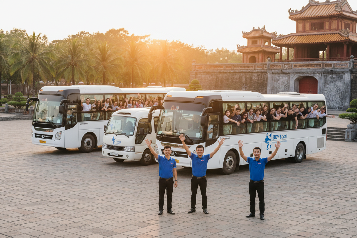 HDV Local - Đoàn xe xuất phát