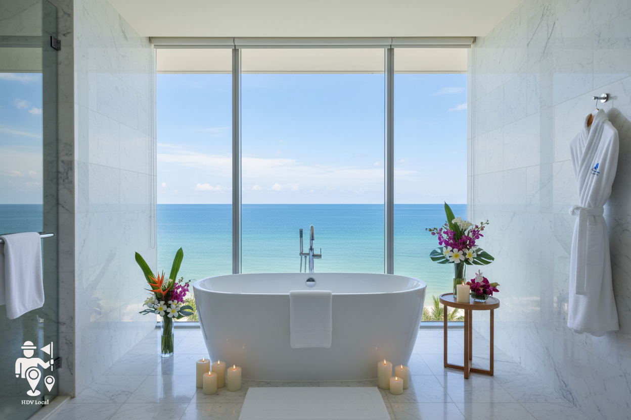HDV Local - Spa Bathroom Sea View