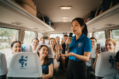 HDV Local - Thuyết minh trên xe du lịch