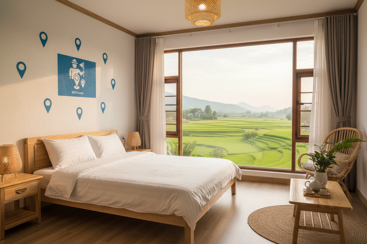 Sức Hút Độc Bản Của Mô Hình Lưu Trú View Ruộng Lúa Chữa Lành