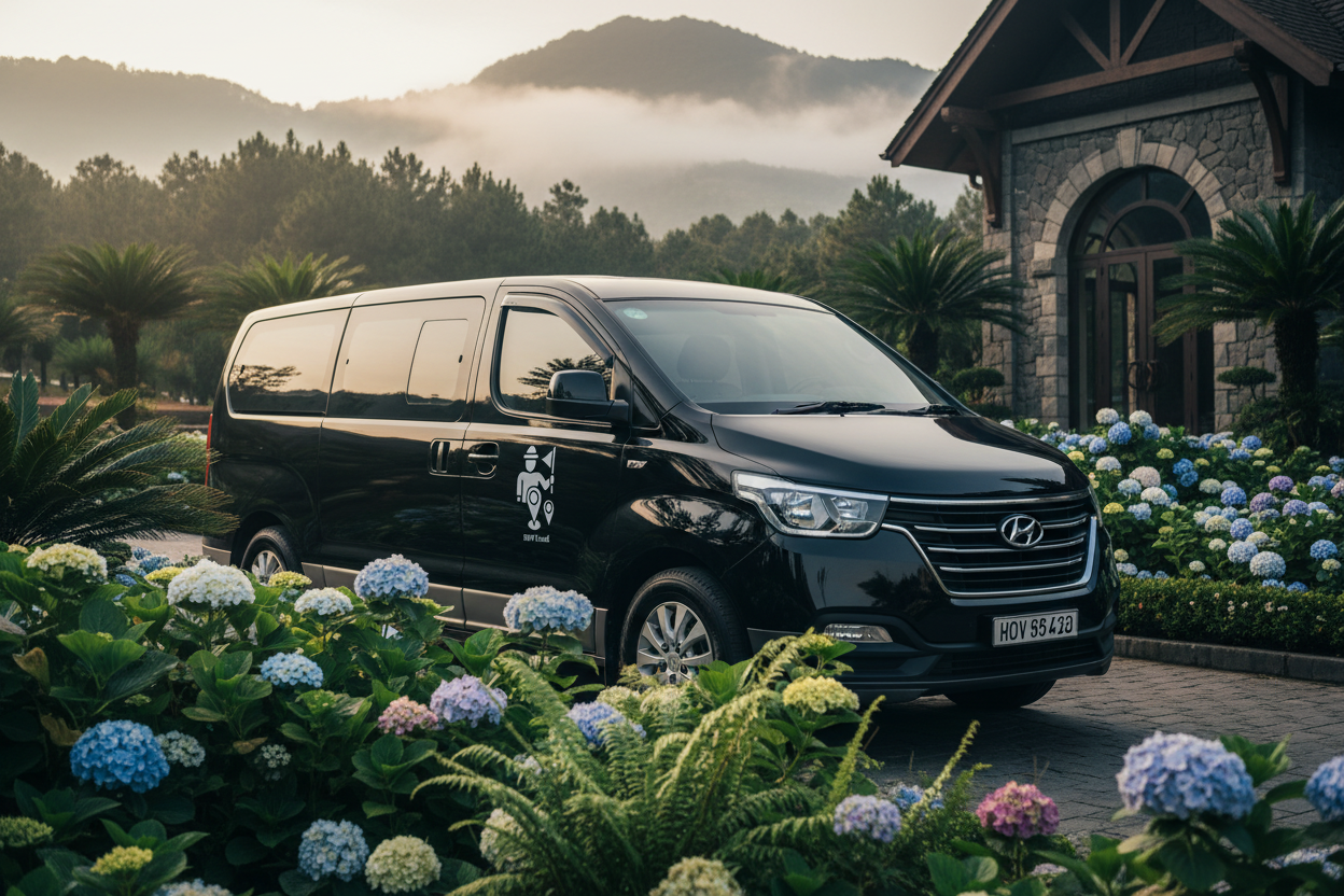 Hyundai Solati Black Exterior Da Lat Resort Thuê Xe Limousine Dài Ngày Tại Đà Lạt