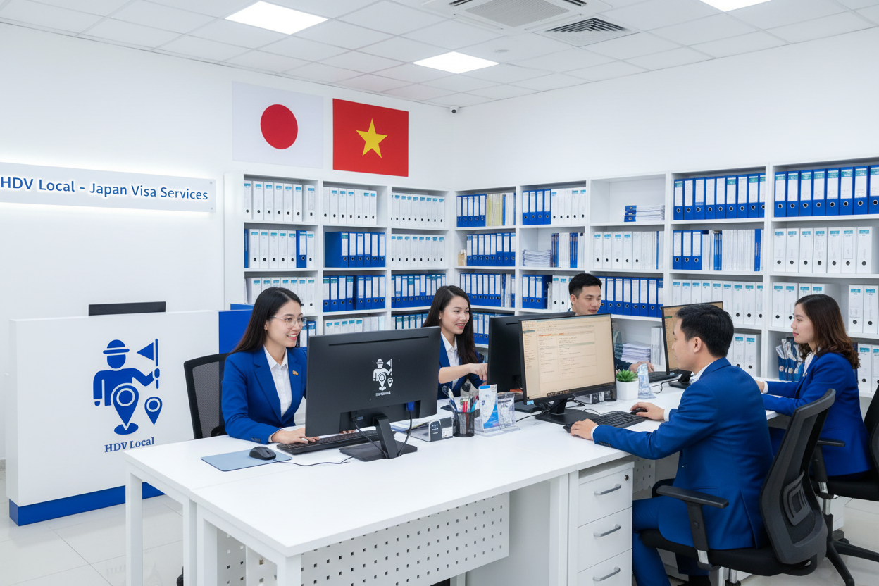 Đội ngũ dịch vụ visa Nhật Bản