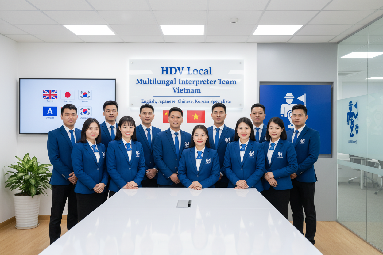 Đội ngũ phiên dịch 4 ngôn ngữ HDV Local