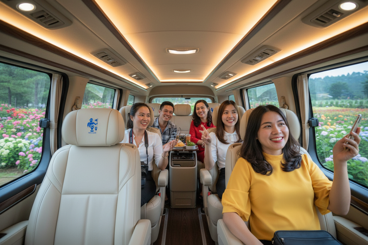Thuê xe Limousine du lịch 9 chỗ tại Đà Lạt: Đẳng cấp chuyên cơ mặt đất