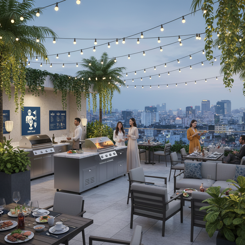 Khách sạn HDV Local - Sân BBQ 1