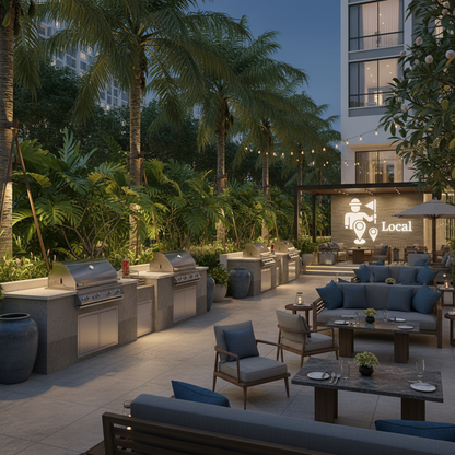 Khách sạn HDV Local - Sân BBQ 2