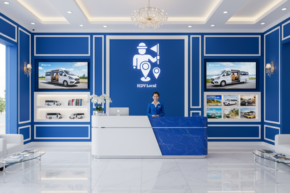 Lễ tân showroom Limousine 12 chỗ HDV Local
