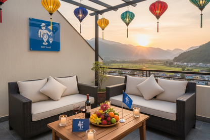 Luxury Rooftop Terrace Sunset