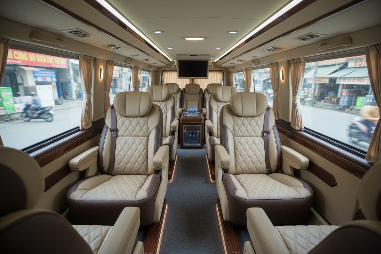 Nội thất limousine 9 chỗ