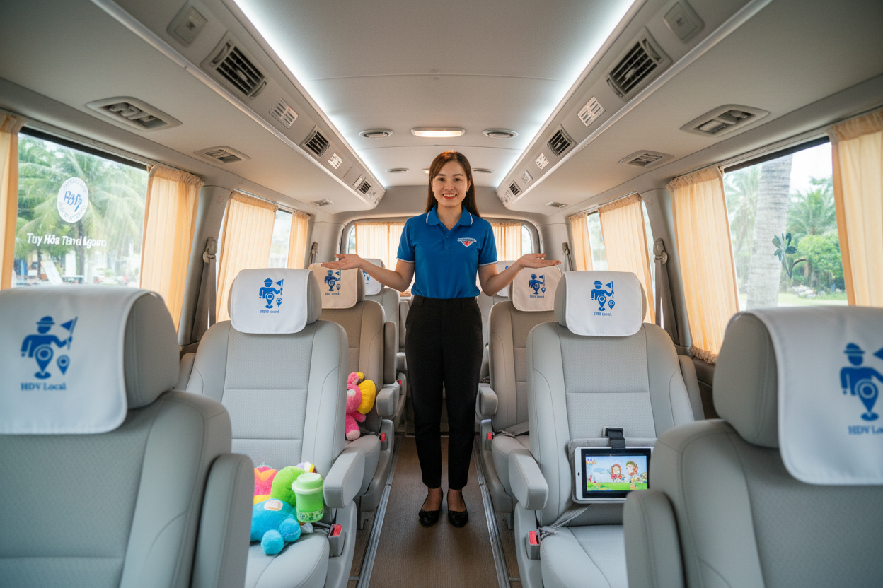 Nội thất xe gia đình HDV Local Tuy Hòa