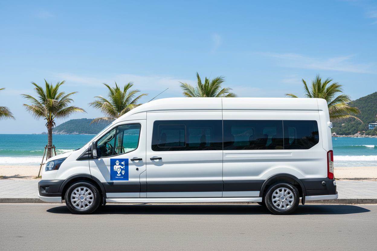 Ngoại thất Ford Transit HDV Local Thuê Xe Limousine Du Lịch 9 Chỗ Tại Nha Trang
