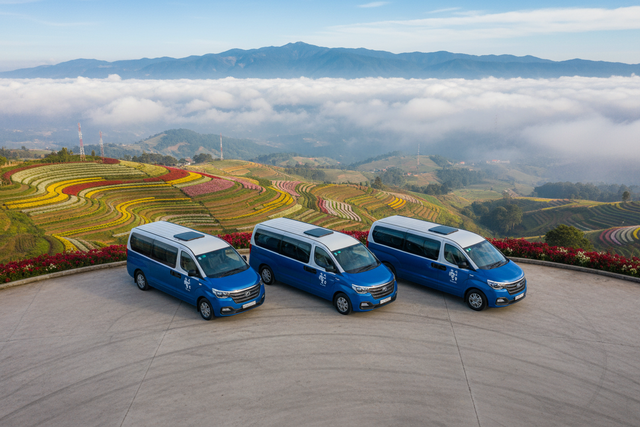 Thuê xe Limousine du lịch 16 chỗ tại Đà Lạt: Đẳng cấp cho đoàn đông