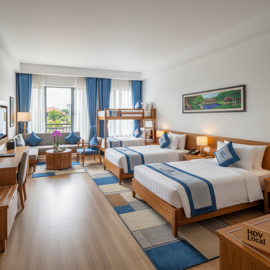 Phòng khách sạn HDV Local cho gia đình 3