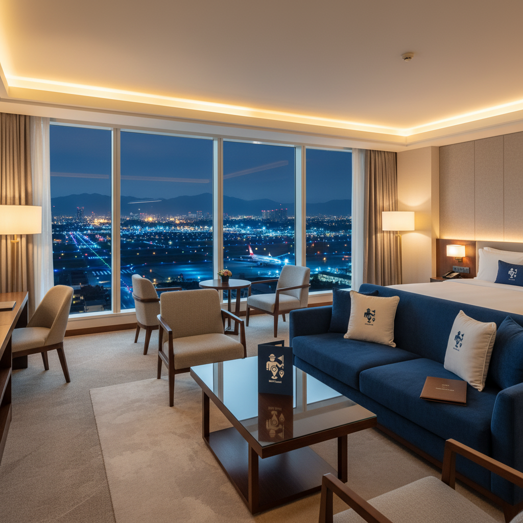 Phòng khách sạn HDV Local - View sân bay 3