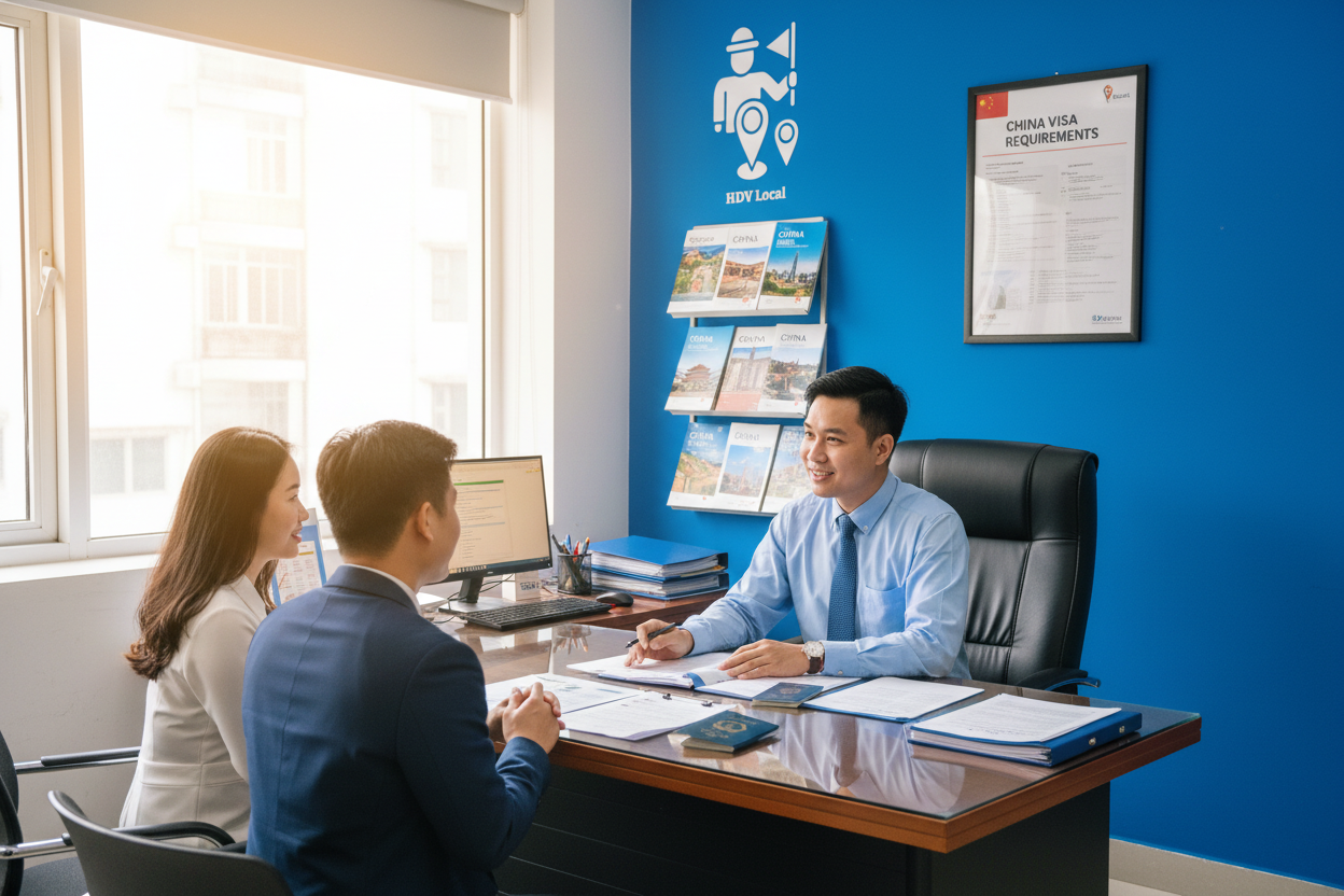 Phòng tư vấn visa Trung Quốc HDV Local Hà Nội