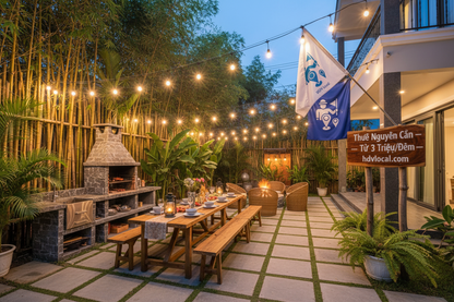 Private Garden BBQ Area