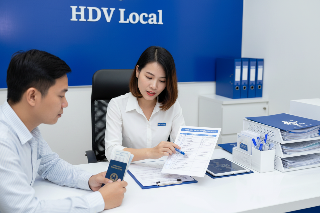 Quầy dịch vụ visa Trung Quốc HDV Local Hà Nội