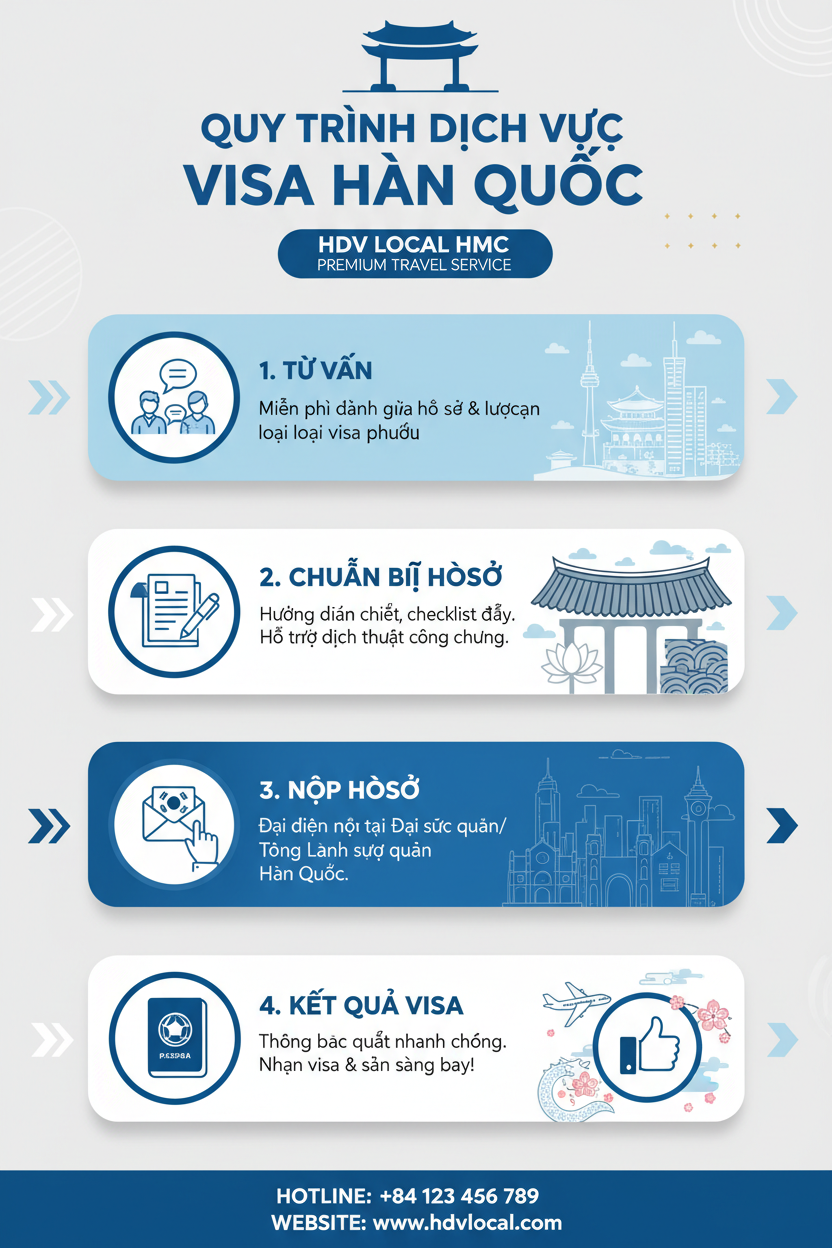 Quy trình xin visa Hàn Quốc