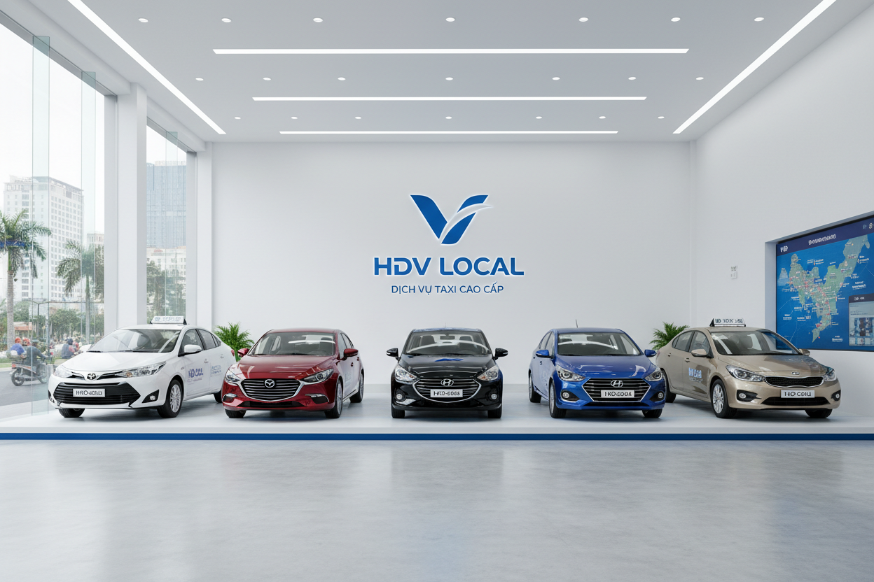Showroom xe sedan 4 chỗ HDV Local Dịch Vụ Book Taxi Du Lịch Việt Nam