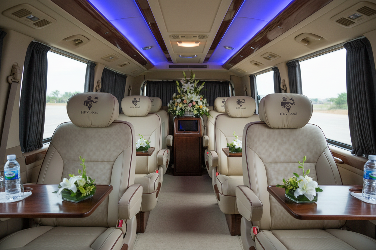 Solati Resort Transfer Luxury Interior Thuê Limousine Đón Tiễn Khu Nghỉ Dưỡng Tại Đà Lạt