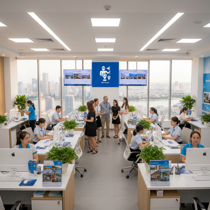 Văn phòng booking HDV Local - Không gian mở