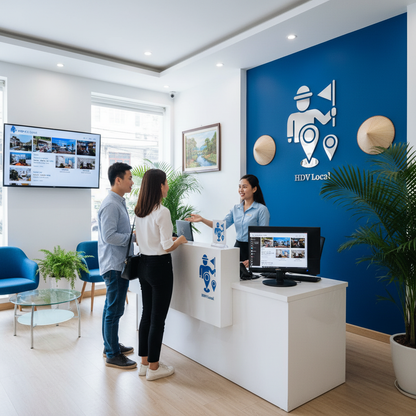 Văn phòng booking HDV Local - Lễ tân